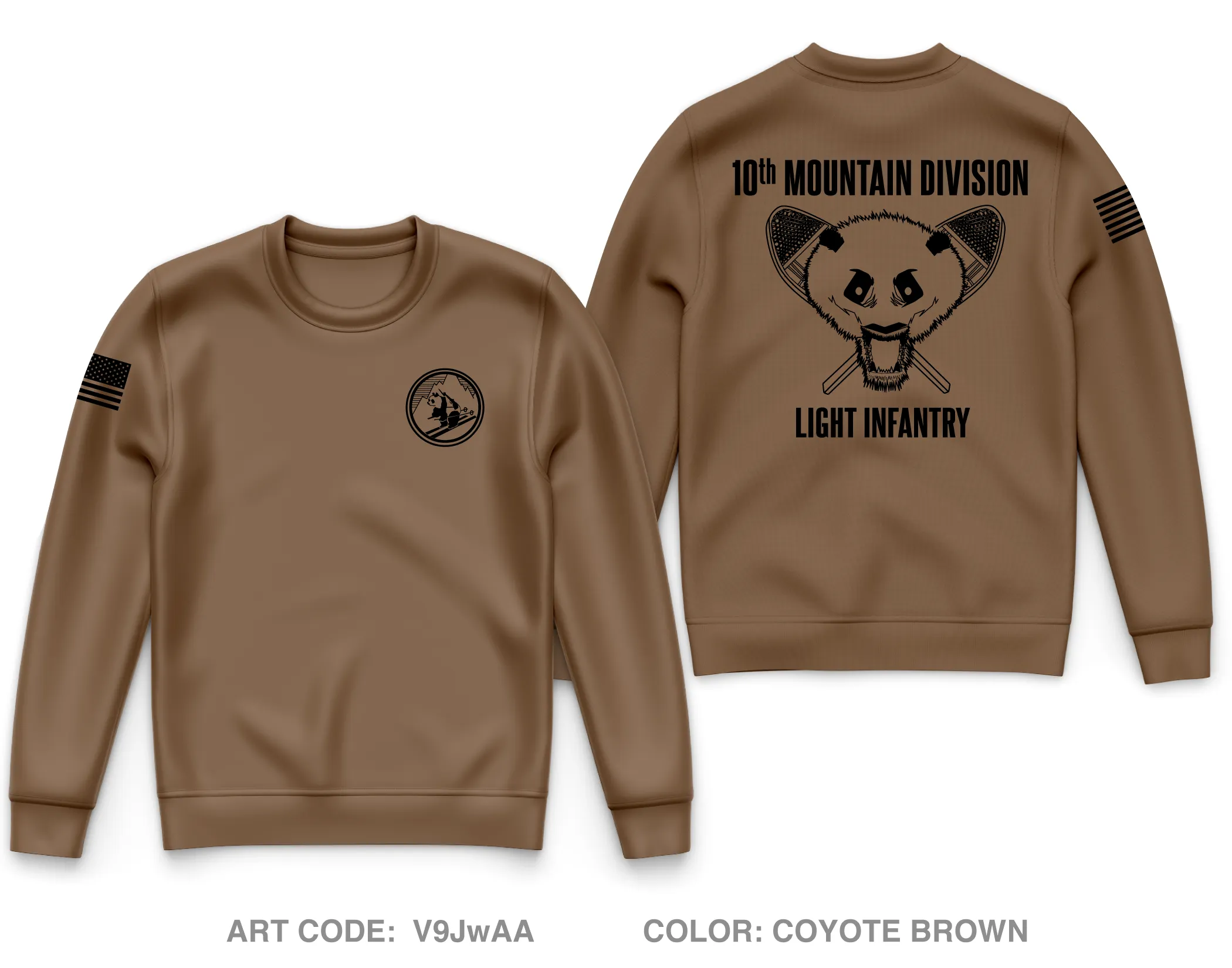 10th MTN DIV G2 Core Men's Crewneck Performance Sweatshirt - V9JwAA