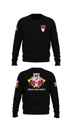 20th Engineer Battalion  Store 1 Core Men's Crewneck Performance Sweatshirt - 87732384164