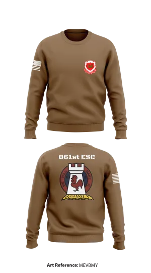 861st ESC Store 1 Core Men's Crewneck Performance Sweatshirt - MeVbmy