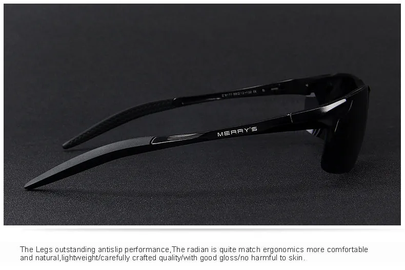 Aluminium Rimless Polarized Sunglasses S8277