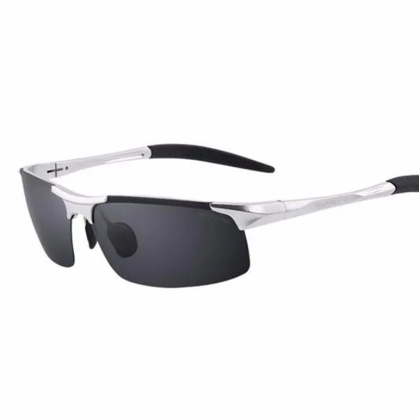 Aluminium Rimless Polarized Sunglasses S8277