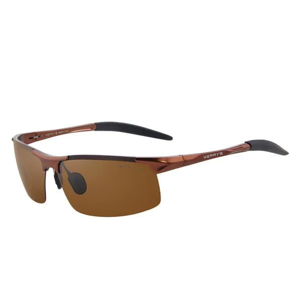 Aluminium Rimless Polarized Sunglasses S8277