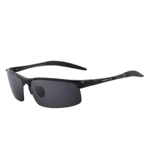 Aluminium Rimless Polarized Sunglasses S8277