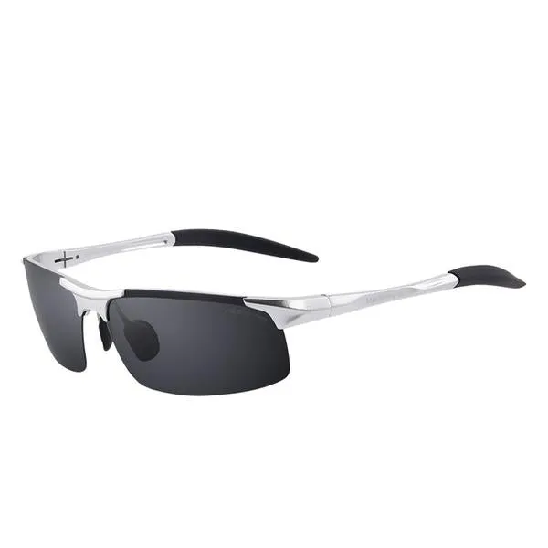 Aluminium Rimless Polarized Sunglasses S8277
