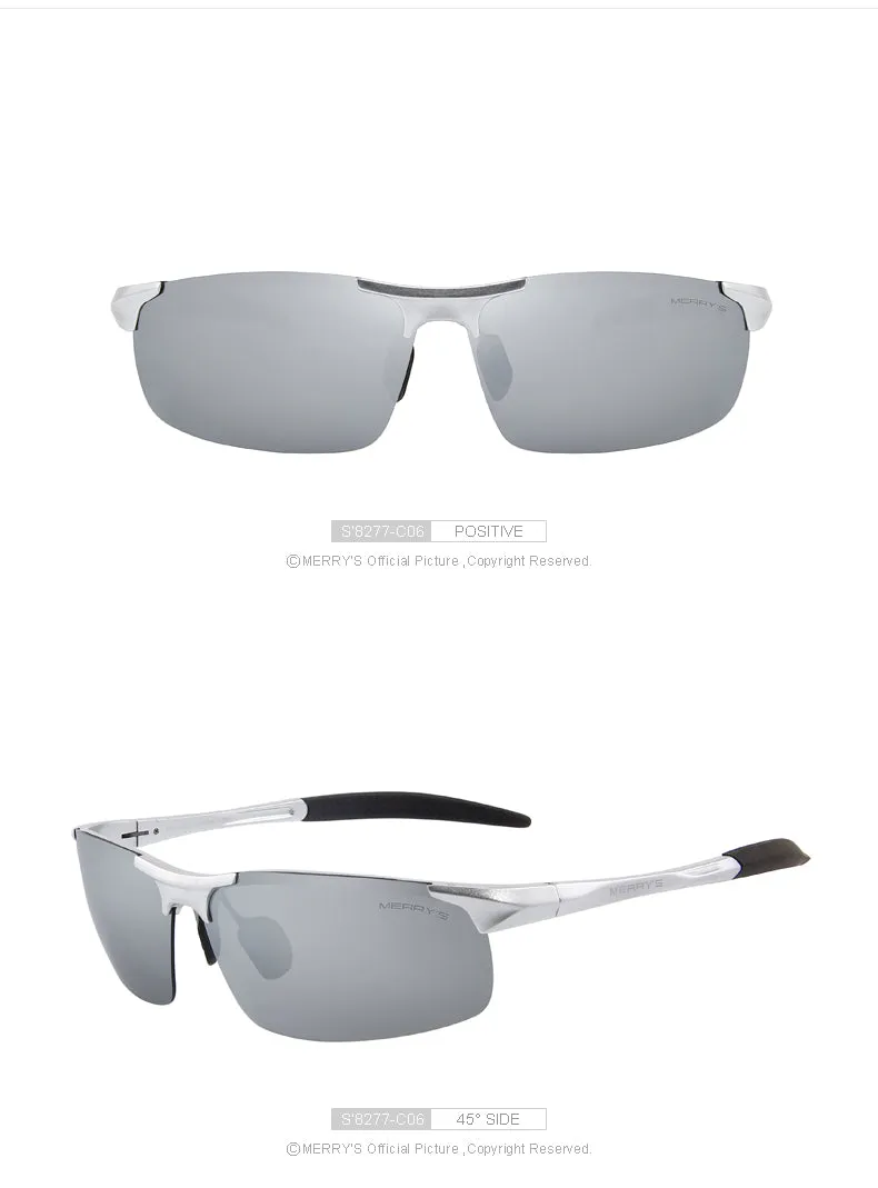 Aluminium Rimless Polarized Sunglasses S8277