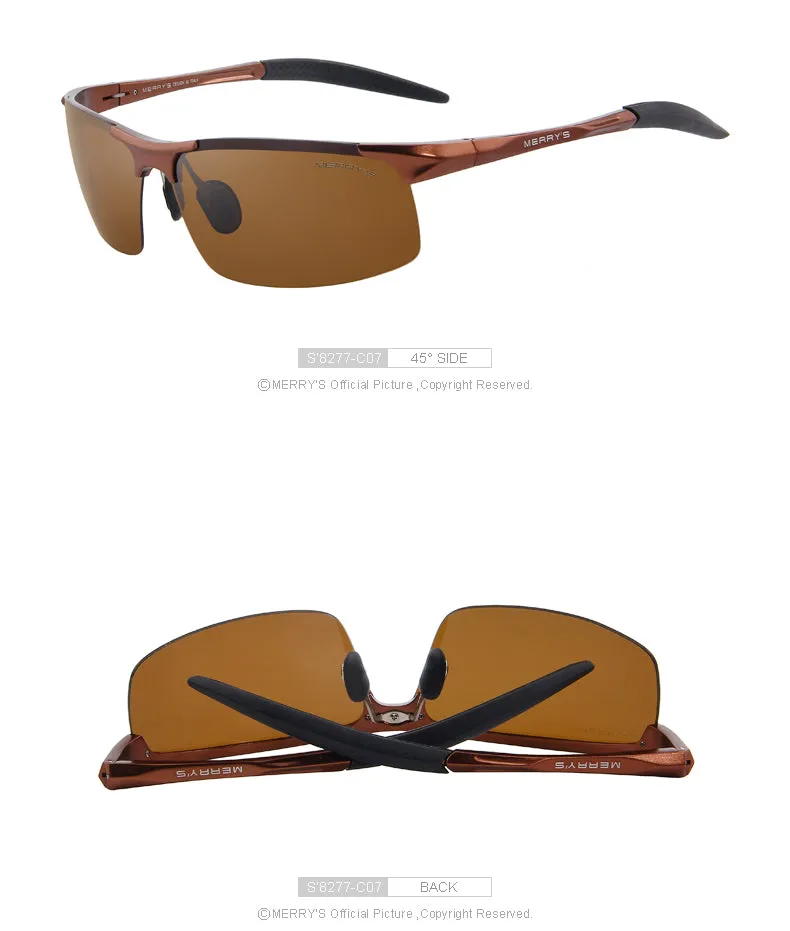 Aluminium Rimless Polarized Sunglasses S8277