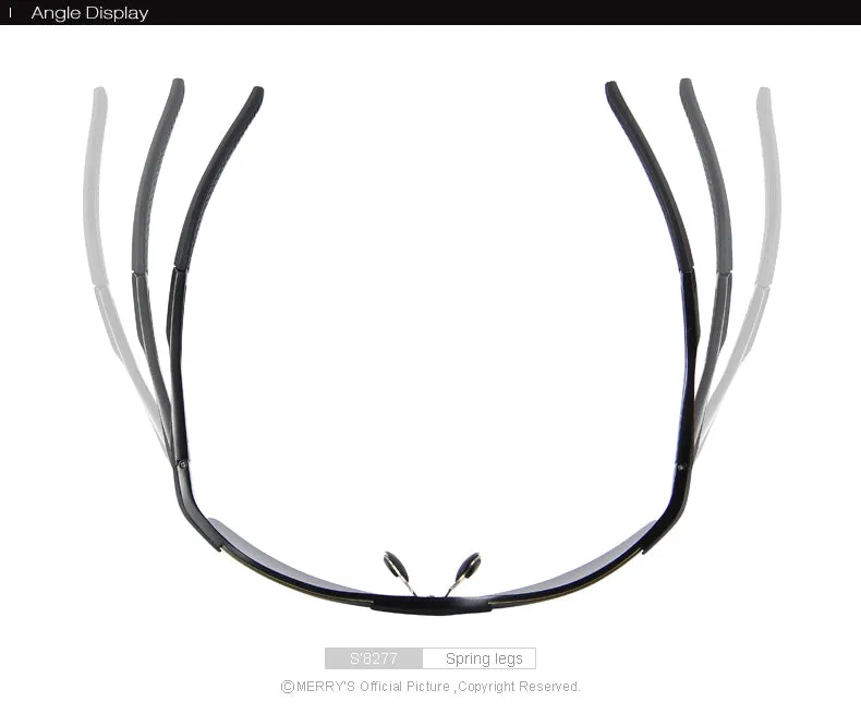 Aluminium Rimless Polarized Sunglasses S8277