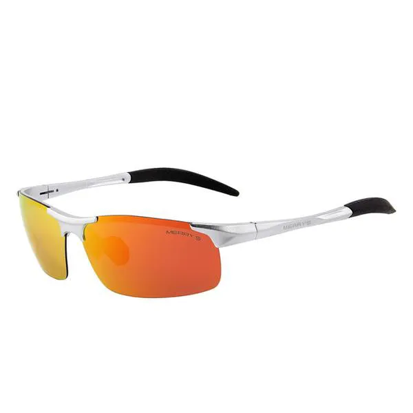 Aluminium Rimless Polarized Sunglasses S8277