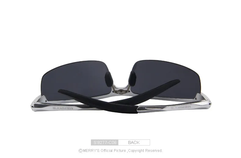 Aluminium Rimless Polarized Sunglasses S8277