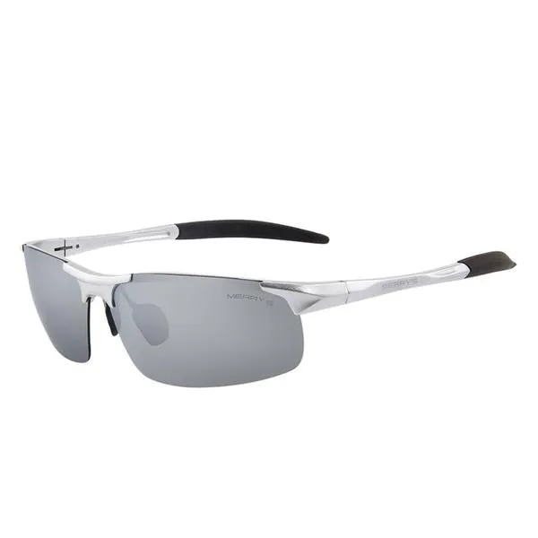 Aluminium Rimless Polarized Sunglasses S8277
