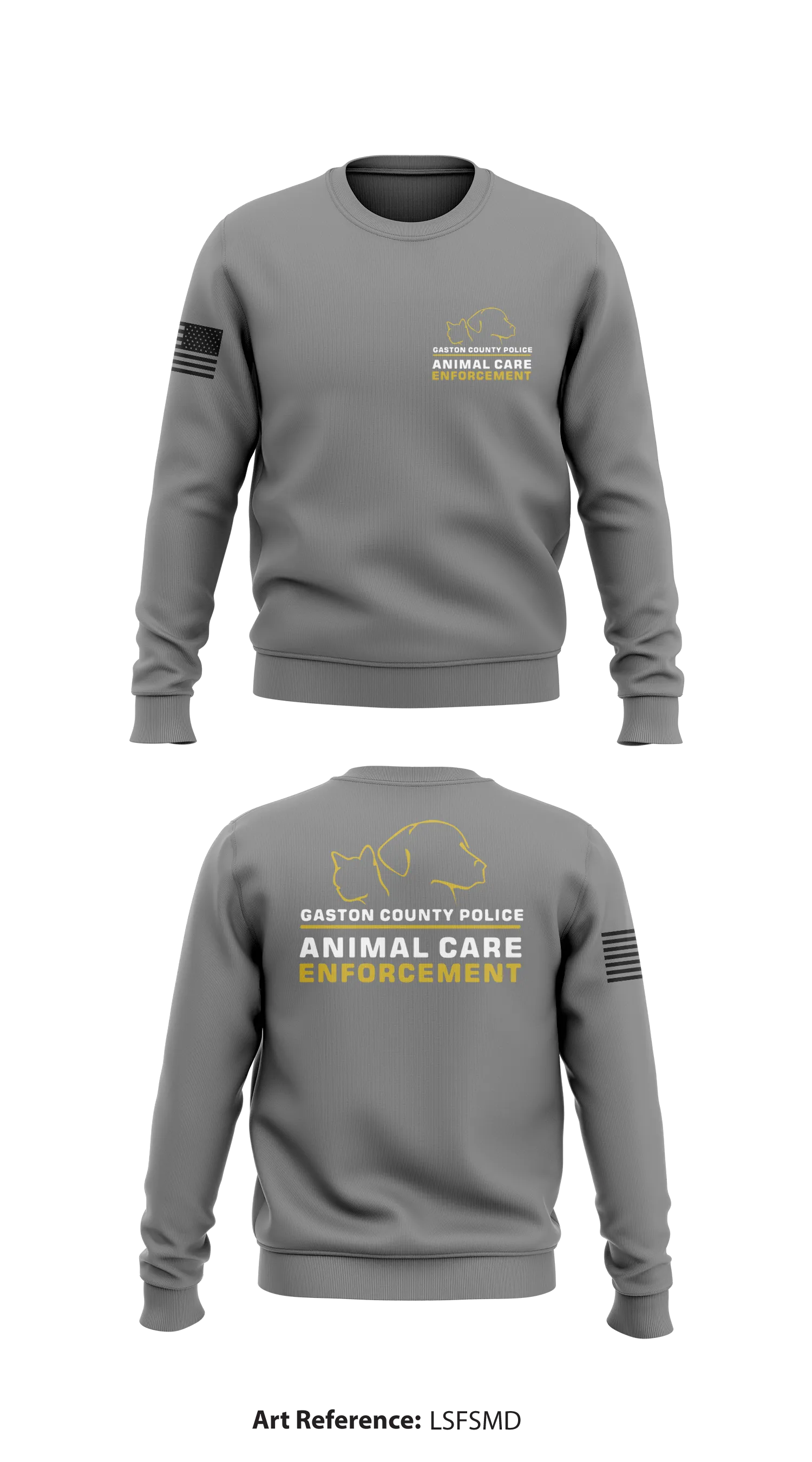 Animal Care and Enforcement Store 1 Core Men's Crewneck Performance Sweatshirt - LSFSmD