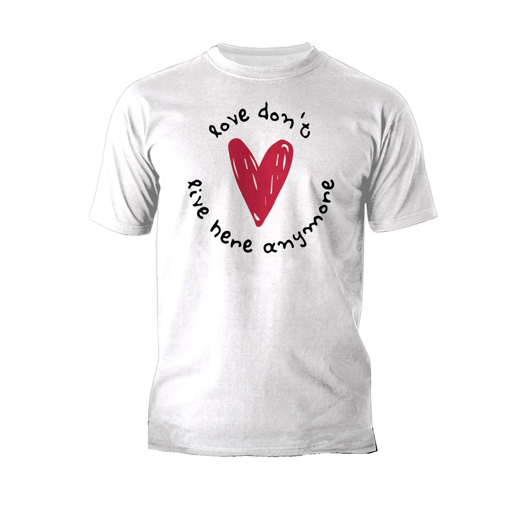 Anti Valentine Love Don't Live Here Men's T-shirt