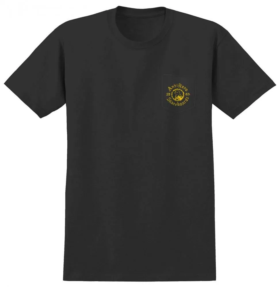Antihero T-Shirt Pigeon Motion - Charcoal Grey