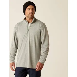 Ariat Men's FR Primo 1/4 Zip Flame Resist Baselayer Grey - 10052067