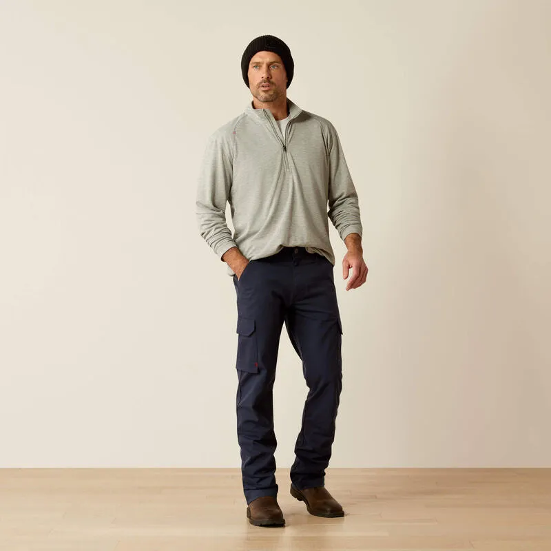 Ariat Men's FR Primo 1/4 Zip Flame Resist Baselayer Grey - 10052067