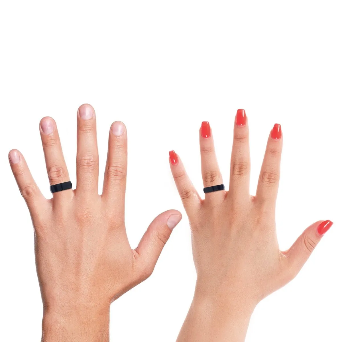 ASTER | Purple Ring, Black Tungsten Ring, Brushed, Domed