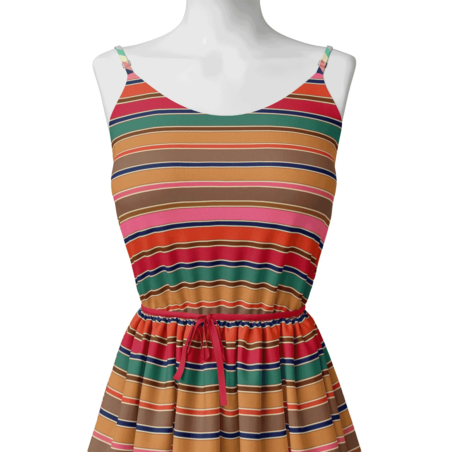 Attractive Hairline Strips Digital Printed Fabric