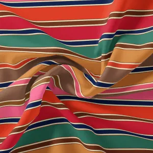 Attractive Hairline Strips Digital Printed Fabric