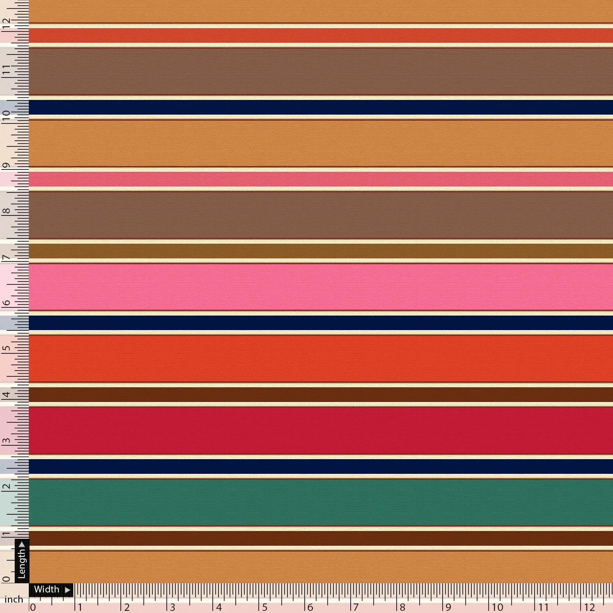 Attractive Hairline Strips Digital Printed Fabric