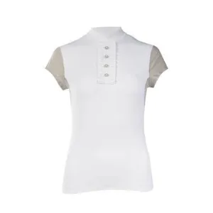 B Vertigo Charlize BVX Ladies Shirt White & Dove Grey