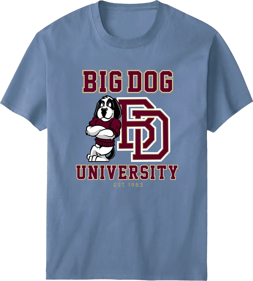 Bd University Burgundy Gold T-shirt