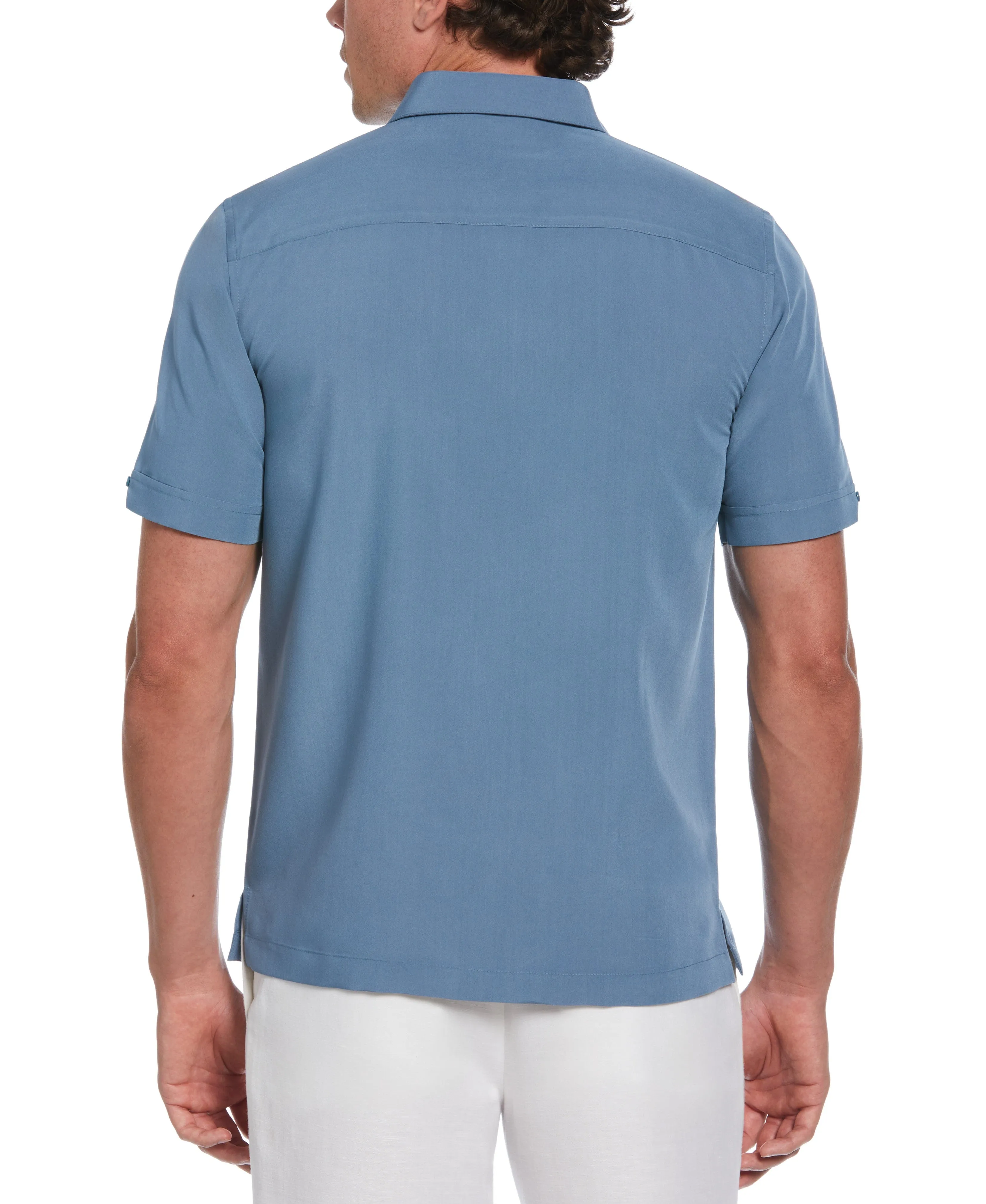 Big & Tall Wide Embroidered Panel Shirt