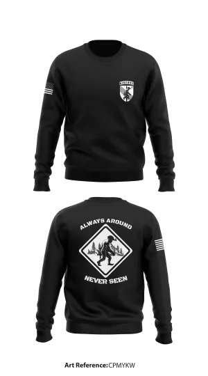 BIGFOOT CO, 2/4 SFAB  Store 1 Core Men's Crewneck Performance Sweatshirt - CPMyKW