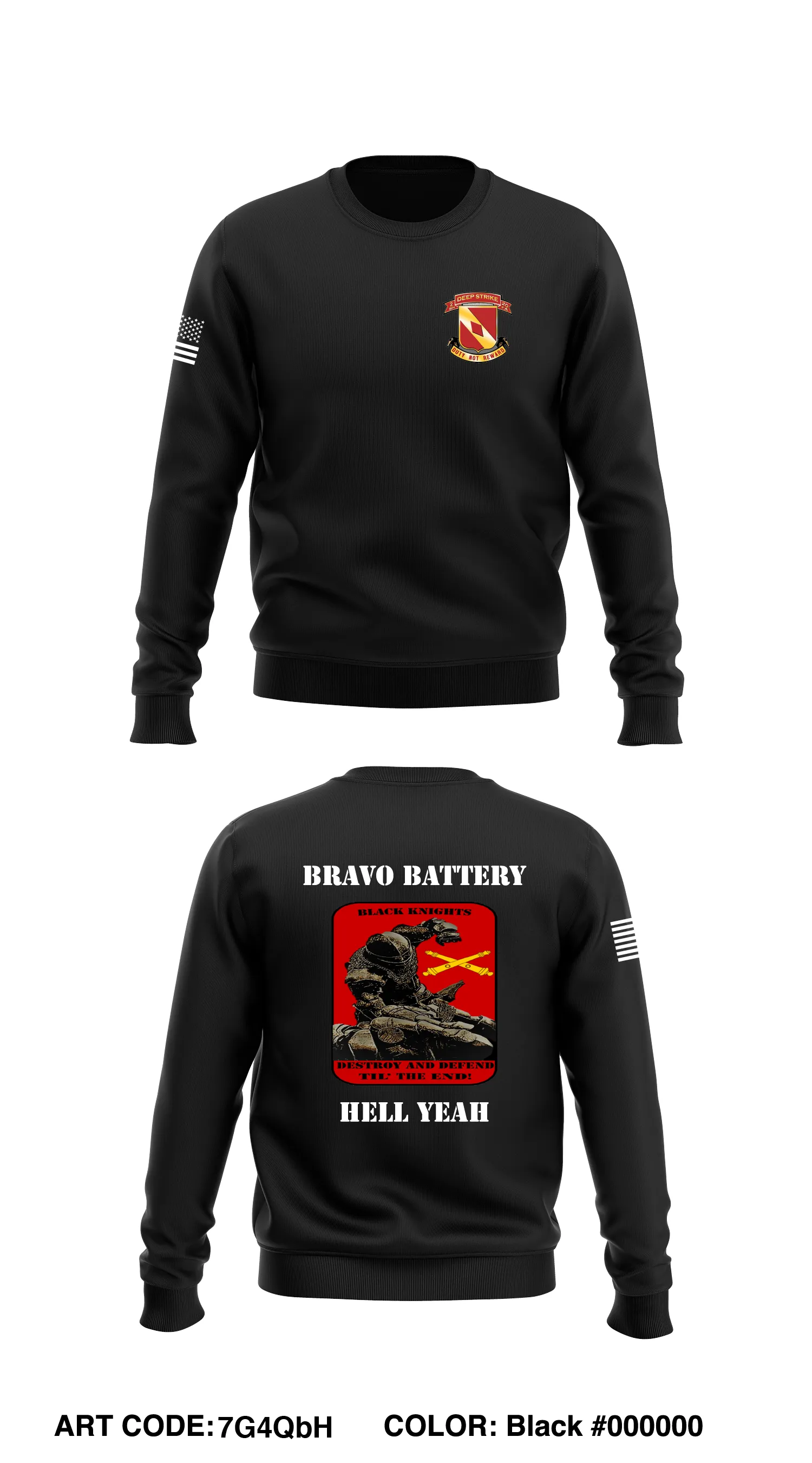 Black Knight Battery Core Men's Crewneck Performance Sweatshirt - 7G4QbH