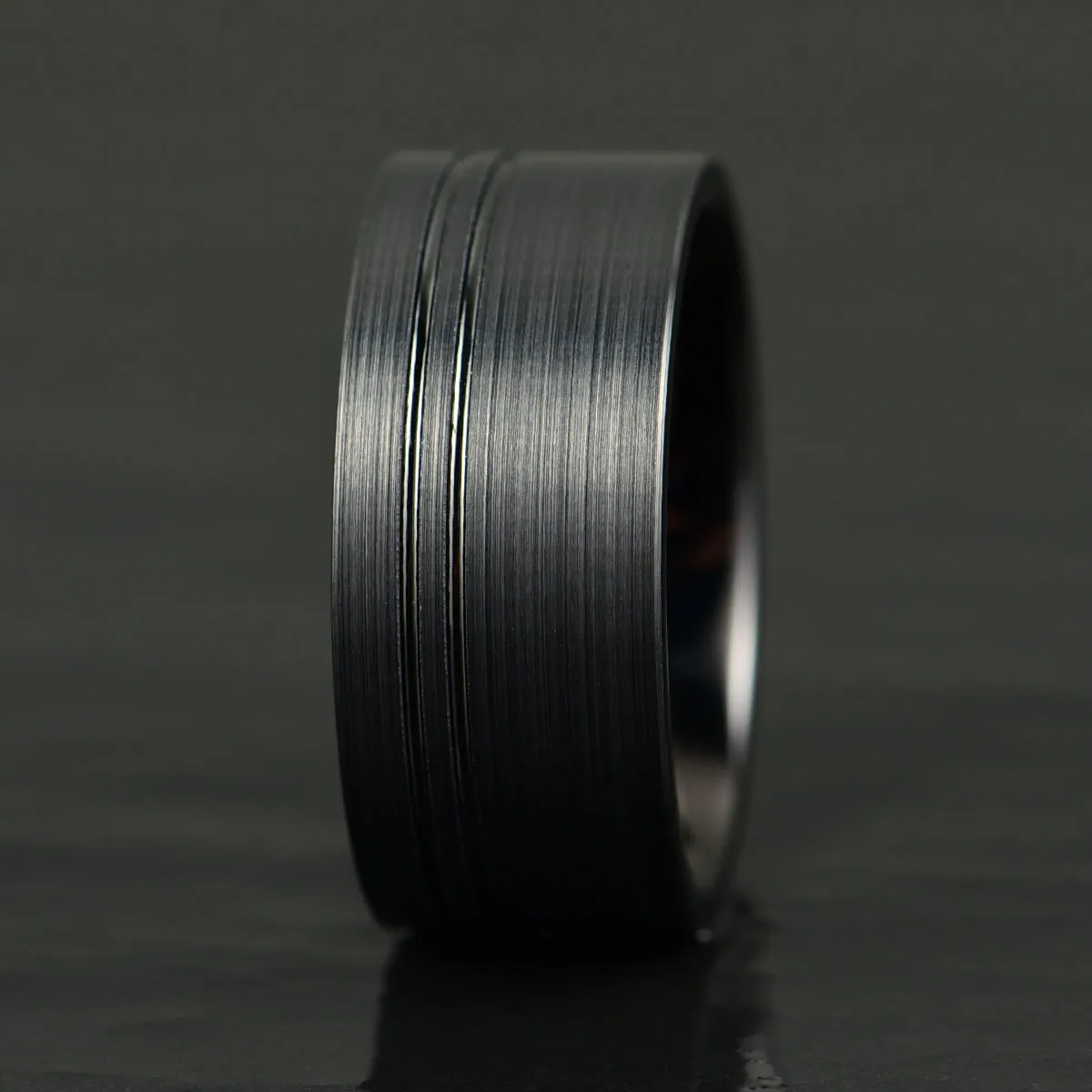 Black Tungsten Men's Wedding Band 10MM