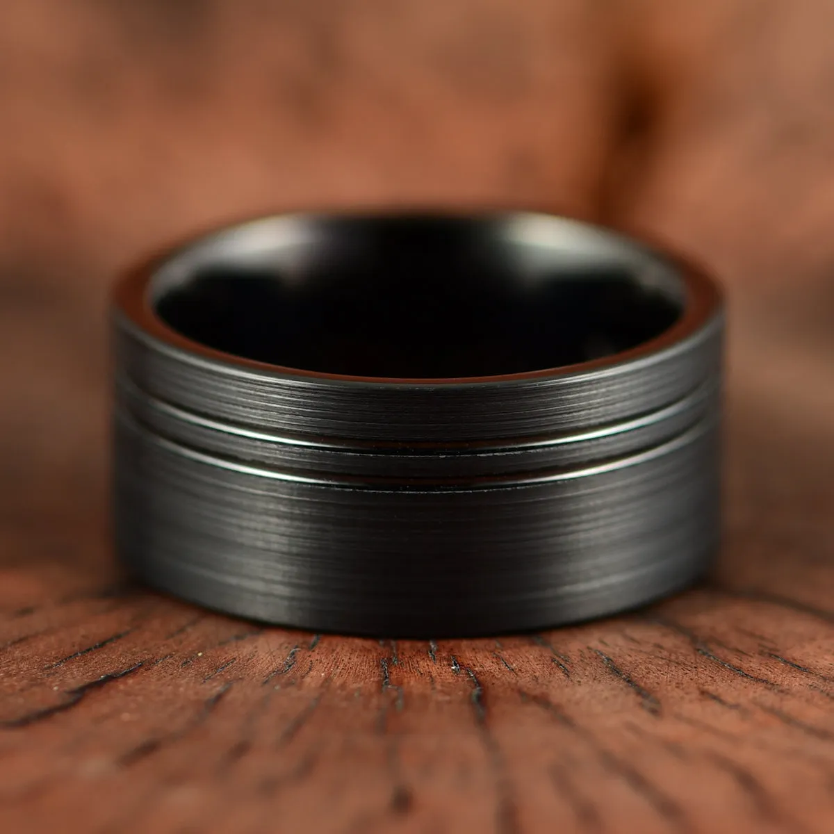 Black Tungsten Men's Wedding Band 10MM