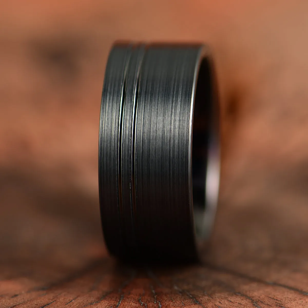 Black Tungsten Men's Wedding Band 10MM
