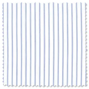 Blue Stripe Italian Poplin