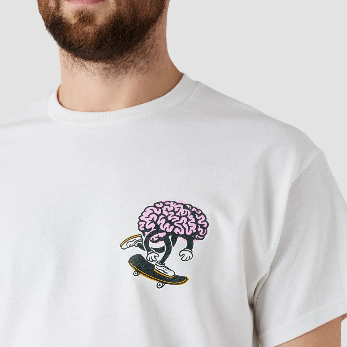 Brain Drain Brain Push T-Shirt White