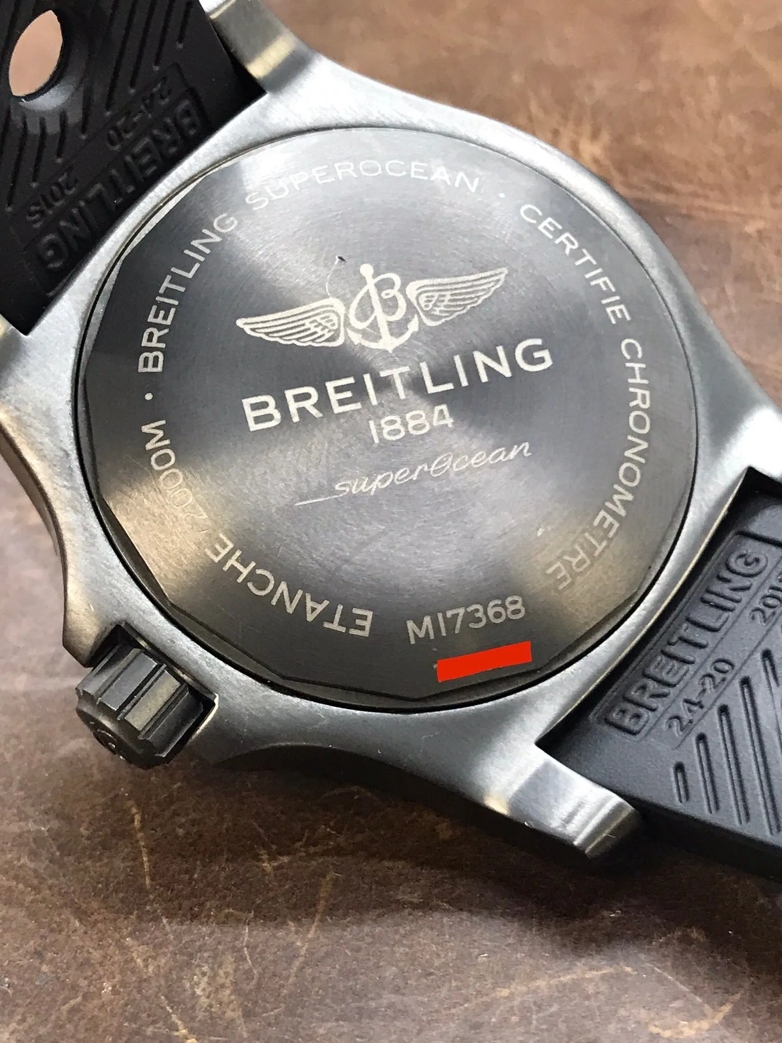 Breitling Superocean 46 M17368 Yellow Dial Automatic Men's Watch