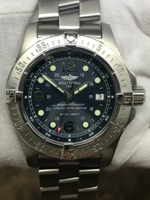 Breitling SuperOcean Steelfish A17390 Black Dial Automatic Men's Watch