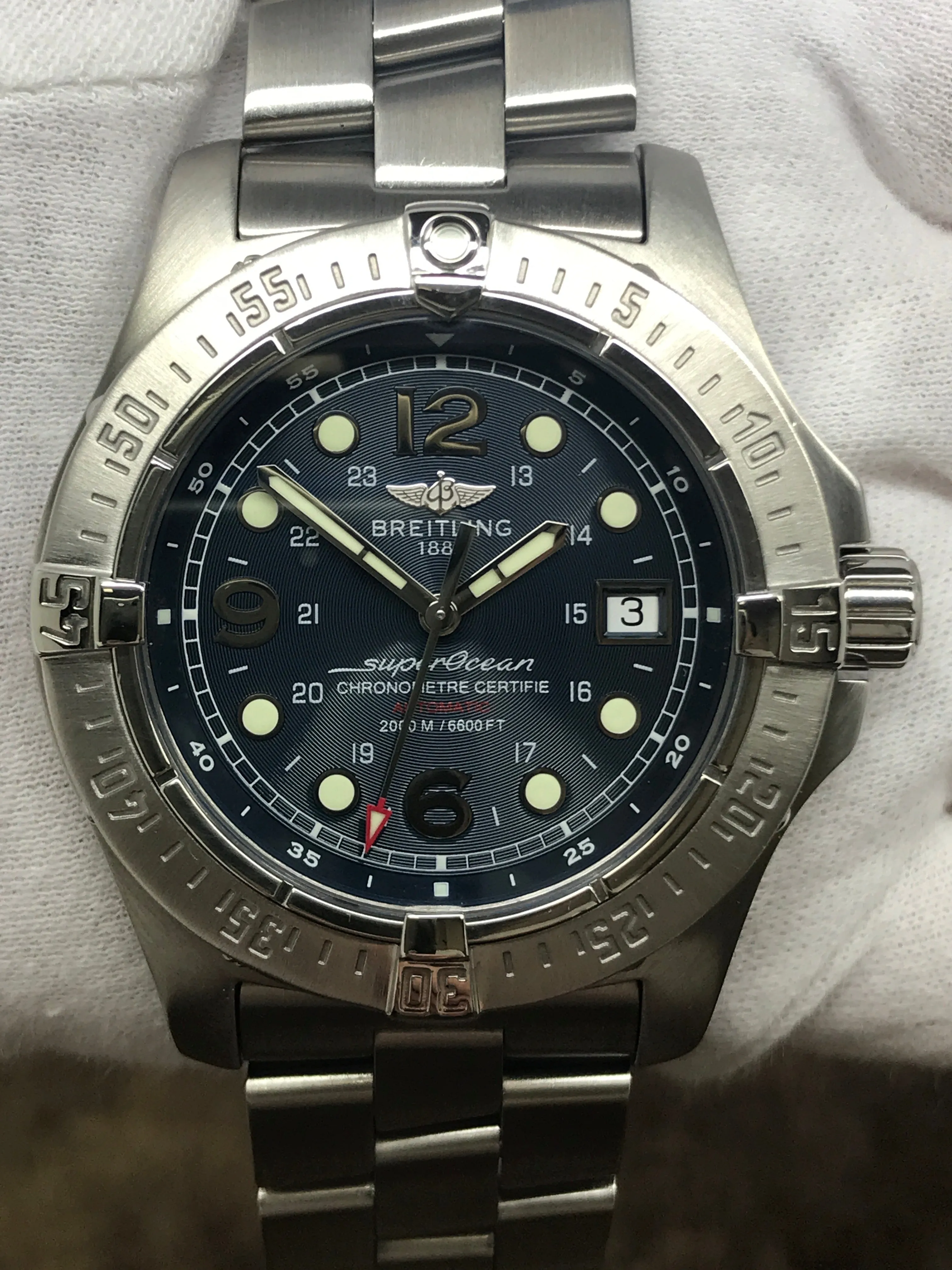 Breitling SuperOcean Steelfish A17390 Black Dial Automatic Men's Watch