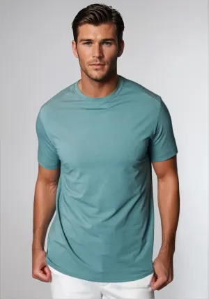 Buki   CINQO Crew Neck T-Shirt Blue Grey