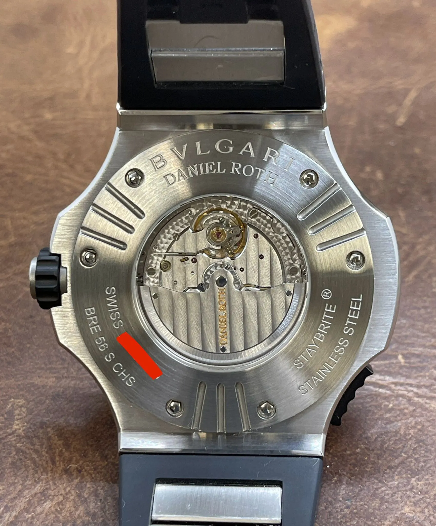 Bulgari Daniel Roth Endurer Chronosprint BRE56SCHS Black Dial Automatic Men's Watch