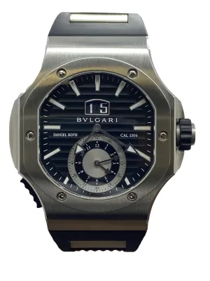 Bulgari Daniel Roth Endurer Chronosprint BRE56SCHS Black Dial Automatic Men's Watch