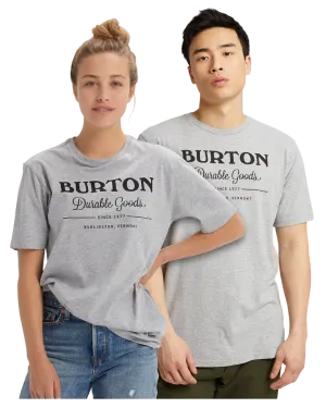 Burton Durable Goods Short Sleeve T-Shirt - Gray Heather