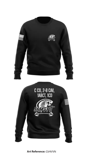 C CO, 2-8 CAV, 1ABCT, 1CD Store 1 Core Men's Crewneck Performance Sweatshirt - gv4Vvn