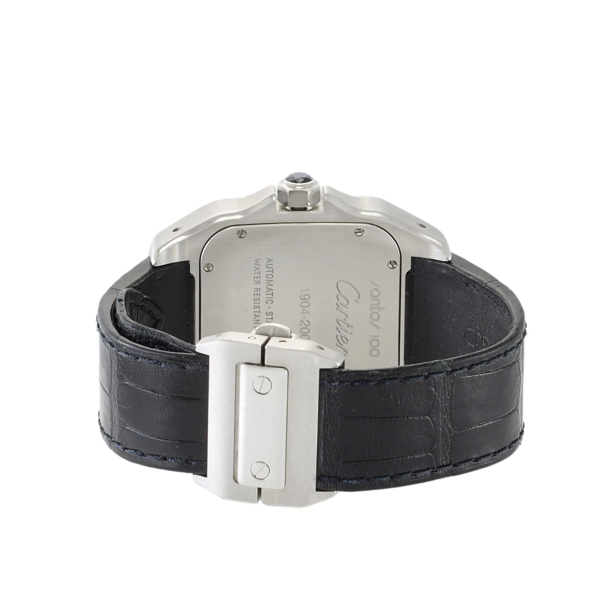 Cartier Santos 100 XL Steel White Roman Dial Automatic Watch W20073X8