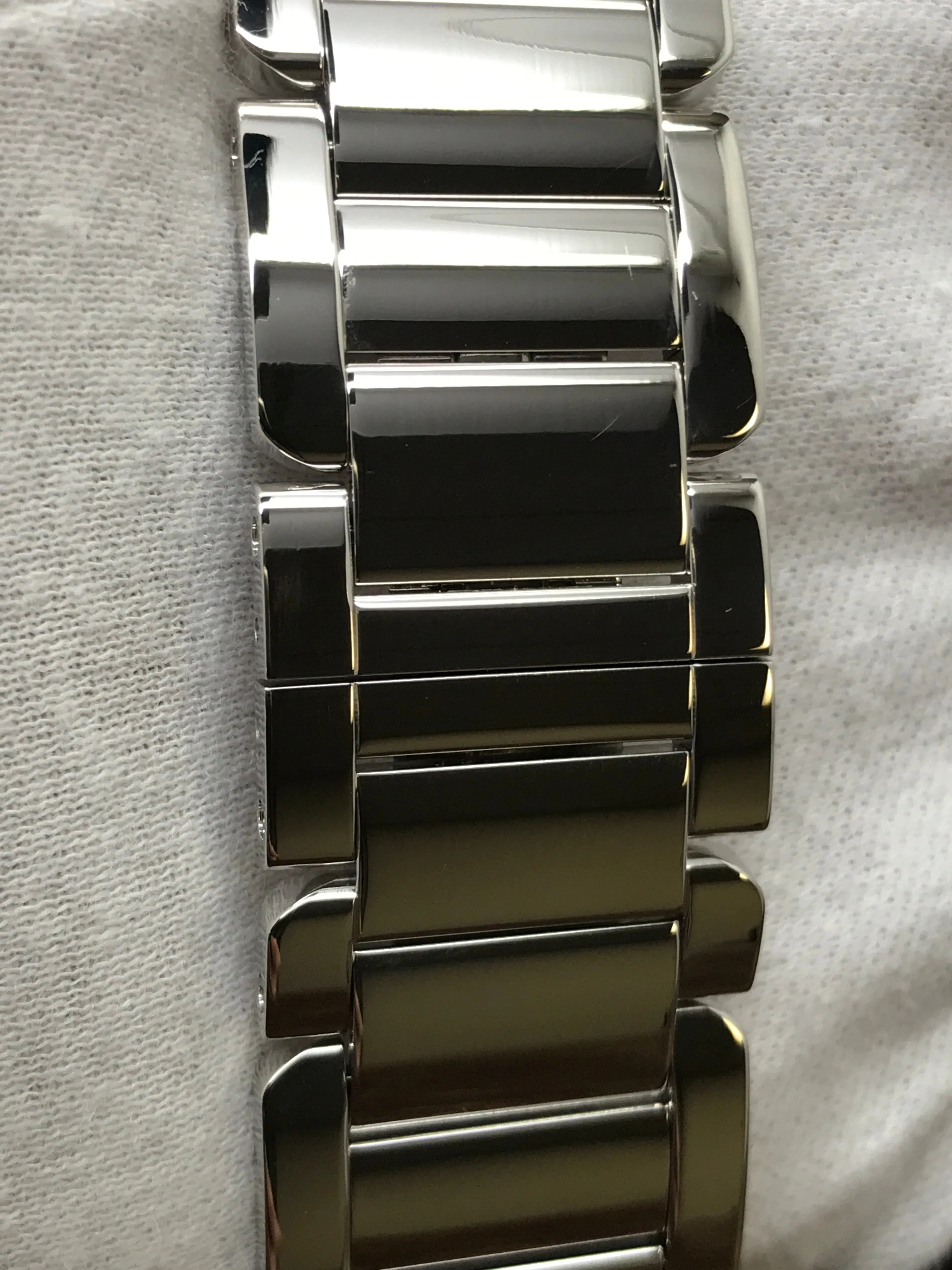 Cartier Tank Anglaise XL W5310025 Silver Roman Dial Automatic Men's Watch