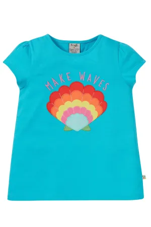 Cassia Shell Applique Short Sleeve Shirt