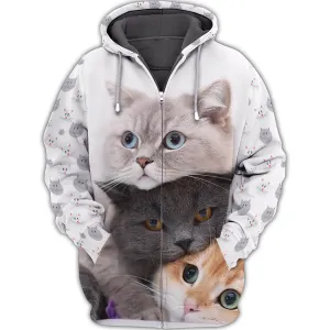 Cat 3D Full Print Shirts Cats Shirts NBTT 00