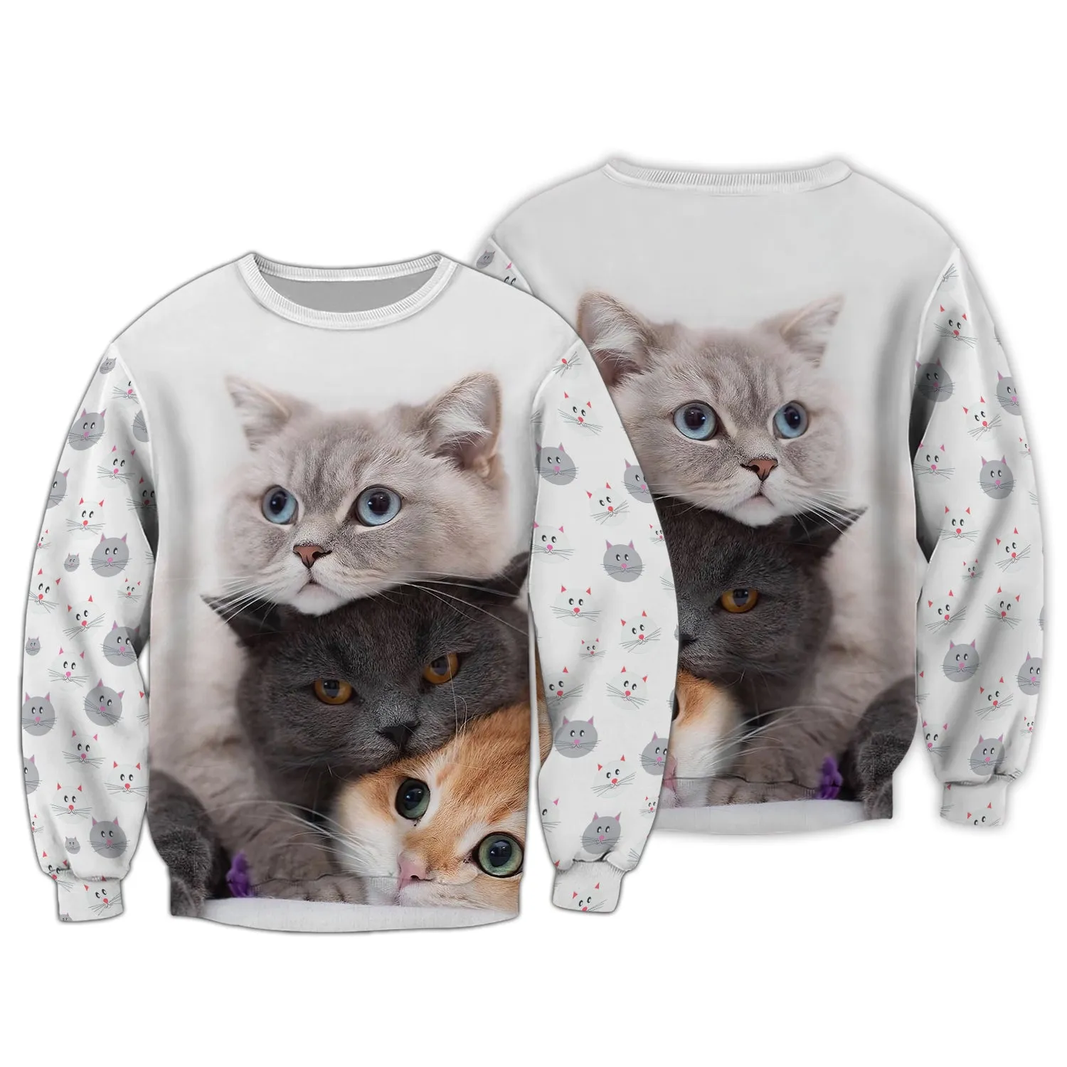 Cat 3D Full Print Shirts Cats Shirts NBTT 00