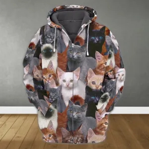 Cat Full 3D Full Print Shirts Cats Shirts