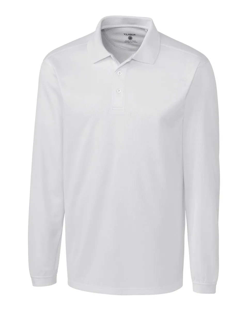 Clique Men's Ice Pique Long Sleeve Tech Polo