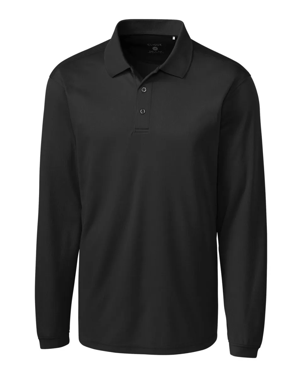 Clique Men's Ice Pique Long Sleeve Tech Polo