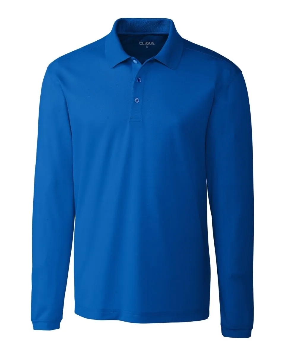 Clique Men's Ice Pique Long Sleeve Tech Polo